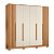 Guarda Roupa 6 Portas Deville Freijo / Off White - Imagem 1