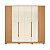 Guarda Roupa 6 Portas Deville Freijo / Off White - Imagem 3