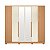 Guarda Roupa 6 Portas Deville Freijo / Off White - Imagem 3