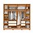 Guarda Roupa 6 Portas Deville Freijo / Off White - Imagem 4