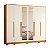 Guarda Roupa 6 Portas Fascinio Cinamomo / Off White - Imagem 1