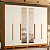 Guarda Roupa 6 Portas Fascinio Cinamomo / Off White - Imagem 2