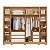 Guarda Roupa 6 Portas Fascinio Freijo / Off White - Imagem 4