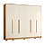 Guarda Roupa 6 Portas Fascinio Freijo / Off White - Imagem 1