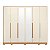 Guarda Roupa 6 Portas Fascinio Freijo / Off White - Imagem 3