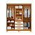 Guarda Roupa 6 Portas Fusion Casal Cinamomo / Off White - Imagem 4