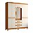 Guarda Roupa 6 Portas Fusion Casal Cinamomo / Off White - Imagem 1