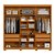Guarda Roupa 6 Portas Ouro Verde Cinamomo / Off White - Imagem 3