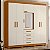 Guarda Roupa 6 Portas Virtus Cinamomo / Off White - Albatroz - Imagem 2