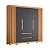 Guarda Roupa Double Casal 6 Portas Freijo / Titanium - Imagem 1