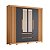 Guarda Roupa Double Casal 6 Portas Freijo / Titanium - Imagem 1