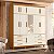 Guarda Roupa Roupeiro Triton Plus Cinamomo / Off White - Imagem 2