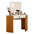 Penteadeira De Canto Camarim Glitter Cinamomo / Off White - Imagem 1