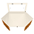 Penteadeira De Canto Camarim Glitter Cinamomo / Off White - Imagem 3