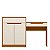Penteadeira Escrivaninha Trend Cinamomo / Off White - Imagem 4