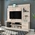 Home Theater Rack Alan Calacata / Off White - Madetec - Imagem 2