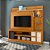 Home Theater Rack Alan Cinamomo / Off White - Madetec - Imagem 2
