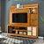 Home Theater Rack Alan Cinamomo / Off White - Madetec - Imagem 2