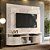 Home Theater Rack Daytona Calacata / Off White - Madetec - Imagem 2