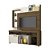 Home Theater Rack Icaro Naturale / Off White - Madetec - Imagem 1