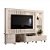 Painel Home Theater Le Mans Calacata / Off White - Madetec - Imagem 1