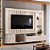 Painel Home Theater Le Mans Calacata / Off White - Madetec - Imagem 2