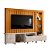Painel Home Theater Le Mans Cinamomo / Off White - Madetec - Imagem 1