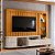 Painel Home Theater Le Mans Cinamomo / Off White - Madetec - Imagem 2