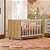 Berço Mini Cama Q Encanto Slim 4315 Freijo / Branco - Qmovi - Imagem 2