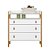 Comoda 3 Gavetas Com Nicho Fantasia 4410 Branco - Qmovi - Imagem 1