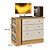 Cômoda Com Mesa Giratoria Gamer 4840 Freijo / Off White - Imagem 6