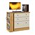 Cômoda Com Mesa Giratoria Gamer 4840 Freijo / Off White - Imagem 3