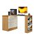 Cômoda Com Mesa Giratoria Gamer 4840 Freijo / Off White - Imagem 1