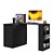 Cômoda Com Mesa Giratoria Gamer 4840 Preto - Qmovi - Imagem 1