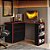 Cômoda Com Mesa Giratoria Gamer 4840 Preto / Vermelho Qmovi - Imagem 2
