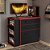 Cômoda Com Mesa Giratoria Gamer 4840 Preto / Vermelho Qmovi - Imagem 4