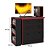 Cômoda Com Mesa Giratoria Gamer 4840 Preto / Vermelho Qmovi - Imagem 6