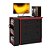 Cômoda Com Mesa Giratoria Gamer 4840 Preto / Vermelho Qmovi - Imagem 3