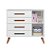 Cômoda Sapateira Q Encanto Retro 3825 Branco - Qmovi - Imagem 3