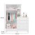 Guarda Roupa Com Comoda Doce Sonho 4070 Branco - Qmovi - Imagem 3