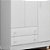 Guarda Roupa Roupeiro Doce Sonho 2617 Branco - Qmovi - Imagem 3