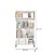 Guarda Roupa Roupeiro Infantil Fantasia Branco - Qmovi - Imagem 3