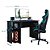 Mesa de Escritório Gamer 3875 Preto - Qmovi - Imagem 4