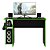 Mesa de Escritório Gamer 3875 Preto / Verde - Qmovi - Imagem 3