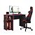 Mesa de Escritório Gamer 3875 Preto / Vermelho - Qmovi - Imagem 1