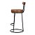 Banqueta Miami Base Metal Courissimo Amarula Salaone - Imagem 5