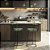 Banqueta Miami Base Metal Courissimo Verde Salaone - Imagem 2