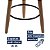 Kit 2 Banquetas Napole Pés Palito Courissimo Amarula Salaone - Imagem 6