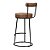 Kit 3 Banqueta Miami Base Metal Courissimo Amarula Salaone - Imagem 6