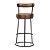 Kit 4 Banqueta Miami Base Metal Courissimo Amarula Salaone - Imagem 3